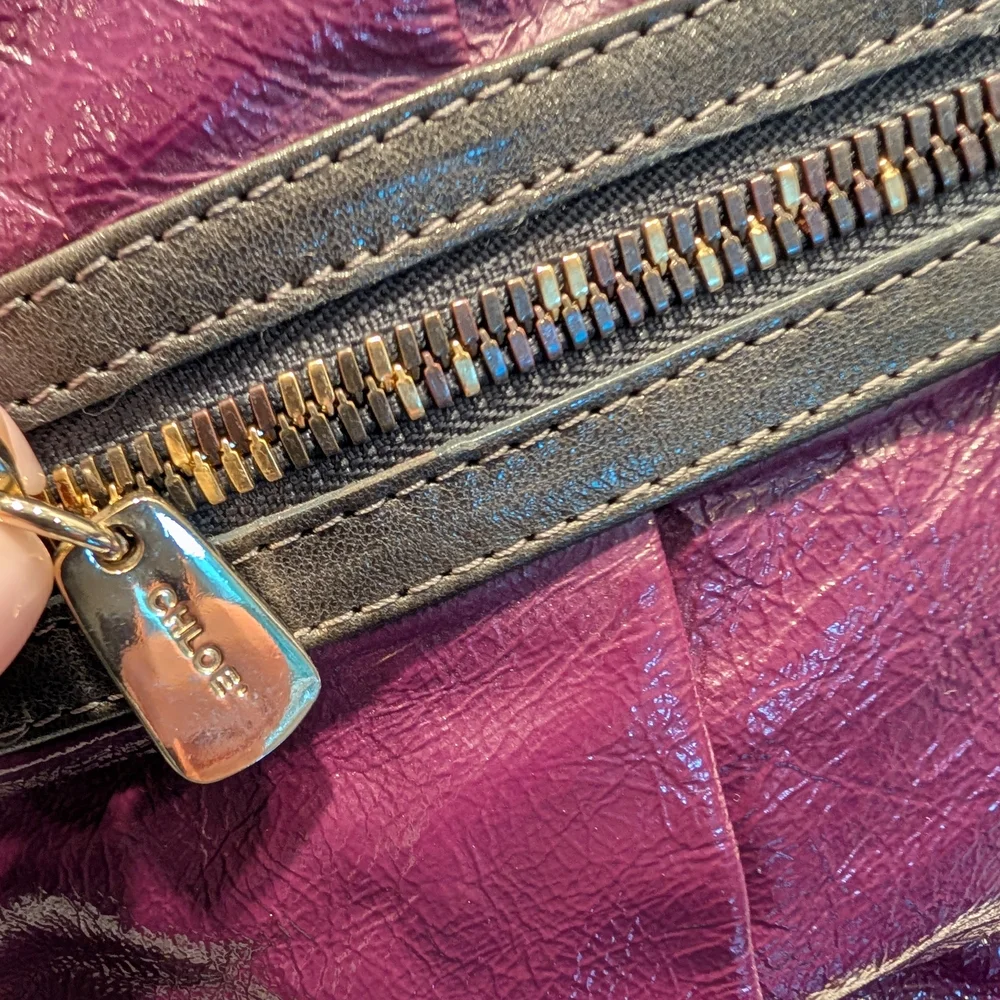 See By Chloé Day Tripper Purple Leather Satchel